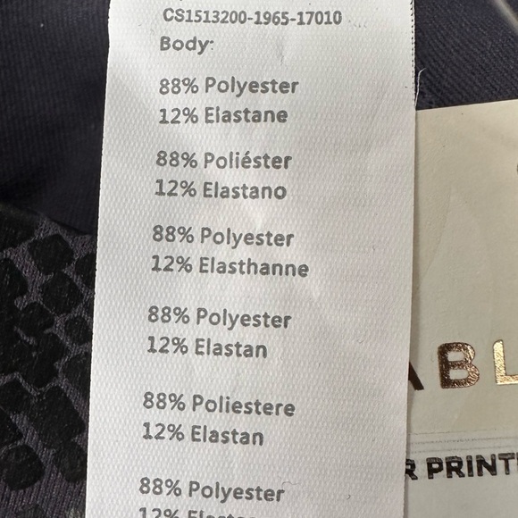 Fabletics Printed Powerhold Cropped Leggings NWT Yoga Snakeskin Activewear - Picture 9 of 11